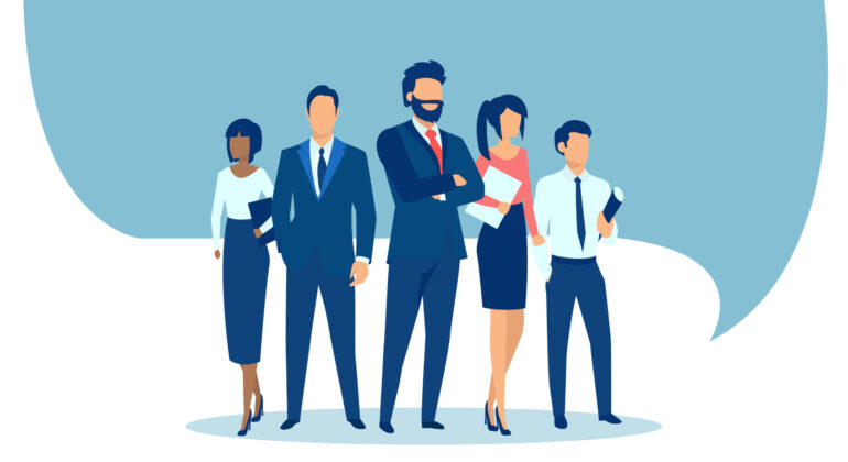 Vector,Of,A,Group,Of,Confident,Business,People