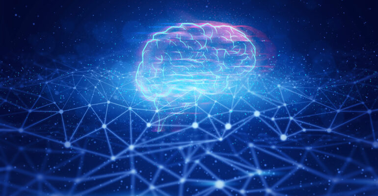 plexus brain data deep learning ai technology robotic, molecule