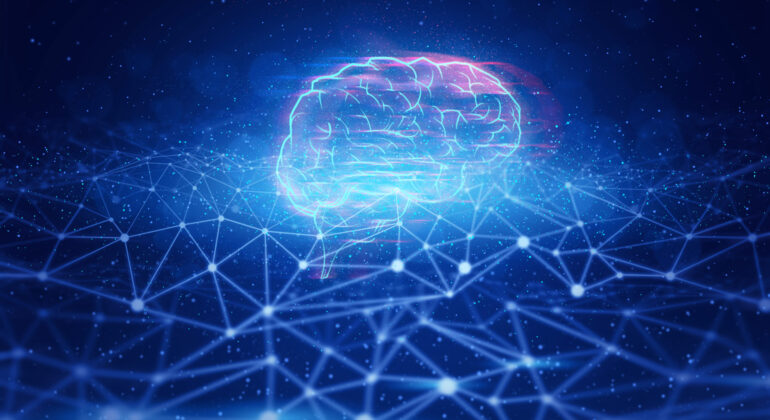 plexus brain data deep learning ai technology robotic, molecule
